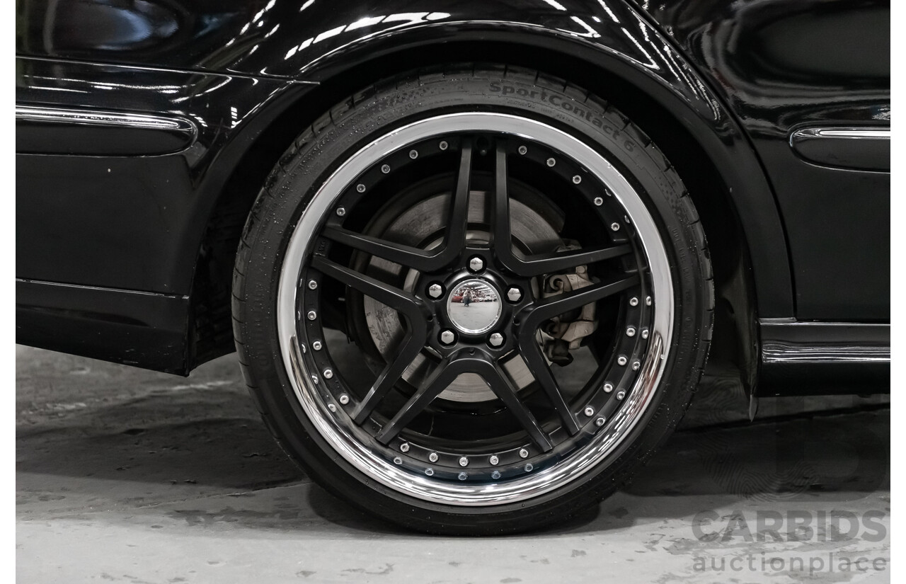 1/2006 Mercedes Benz E500 Avantgarde W211 MY06 UPGRADE 4d Sedan Black V8 5.0L