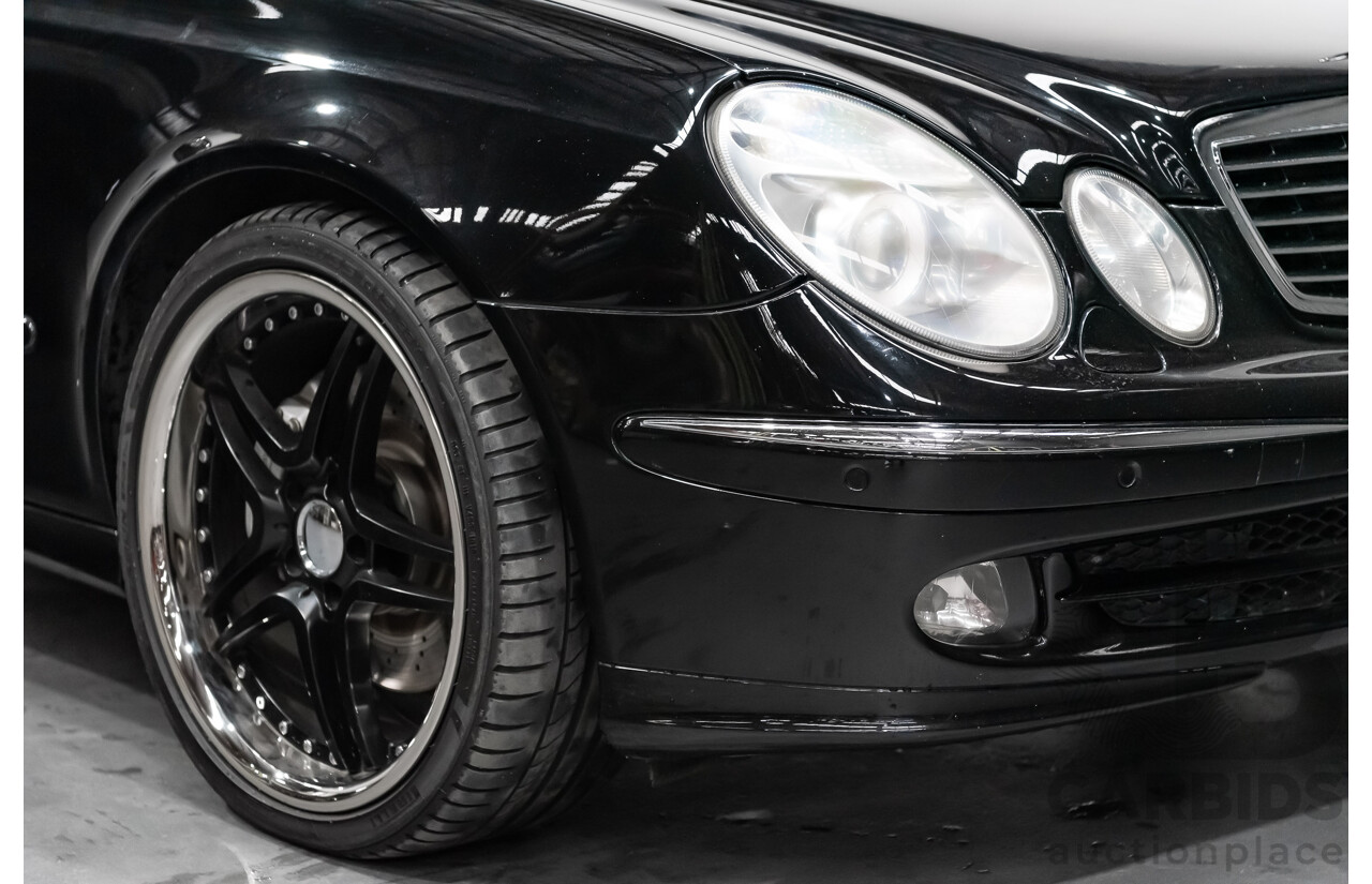 1/2006 Mercedes Benz E500 Avantgarde W211 MY06 UPGRADE 4d Sedan Black V8 5.0L