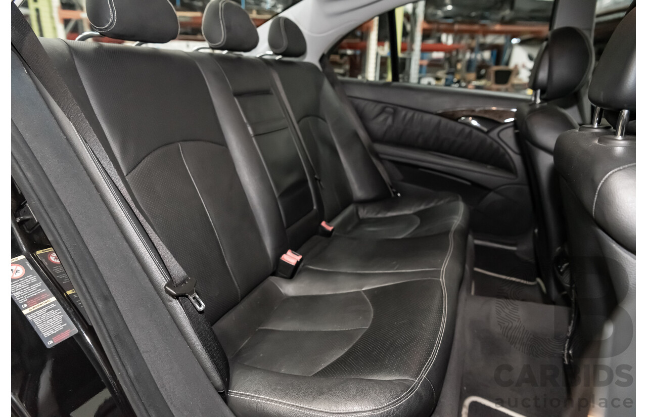 1/2006 Mercedes Benz E500 Avantgarde W211 MY06 UPGRADE 4d Sedan Black V8 5.0L