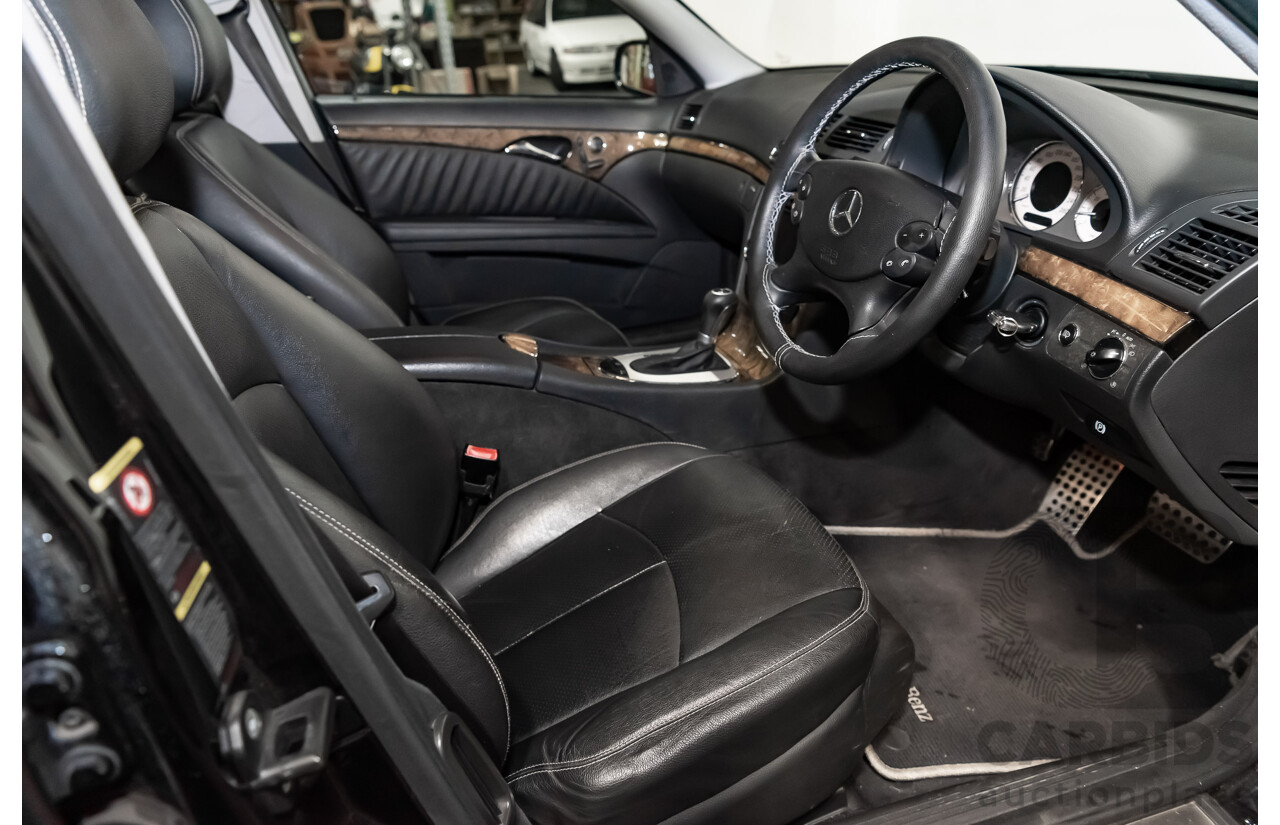 1/2006 Mercedes Benz E500 Avantgarde W211 MY06 UPGRADE 4d Sedan Black V8 5.0L