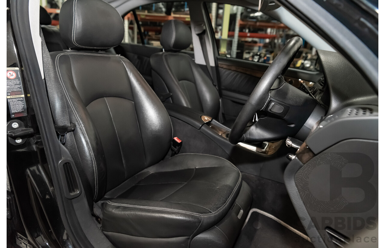 1/2006 Mercedes Benz E500 Avantgarde W211 MY06 UPGRADE 4d Sedan Black V8 5.0L