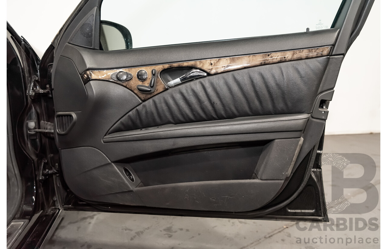 1/2006 Mercedes Benz E500 Avantgarde W211 MY06 UPGRADE 4d Sedan Black V8 5.0L