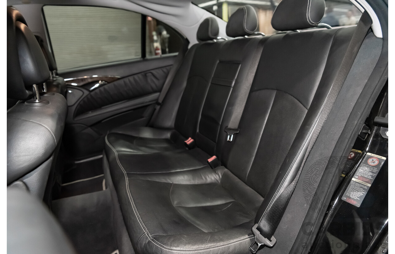 1/2006 Mercedes Benz E500 Avantgarde W211 MY06 UPGRADE 4d Sedan Black V8 5.0L