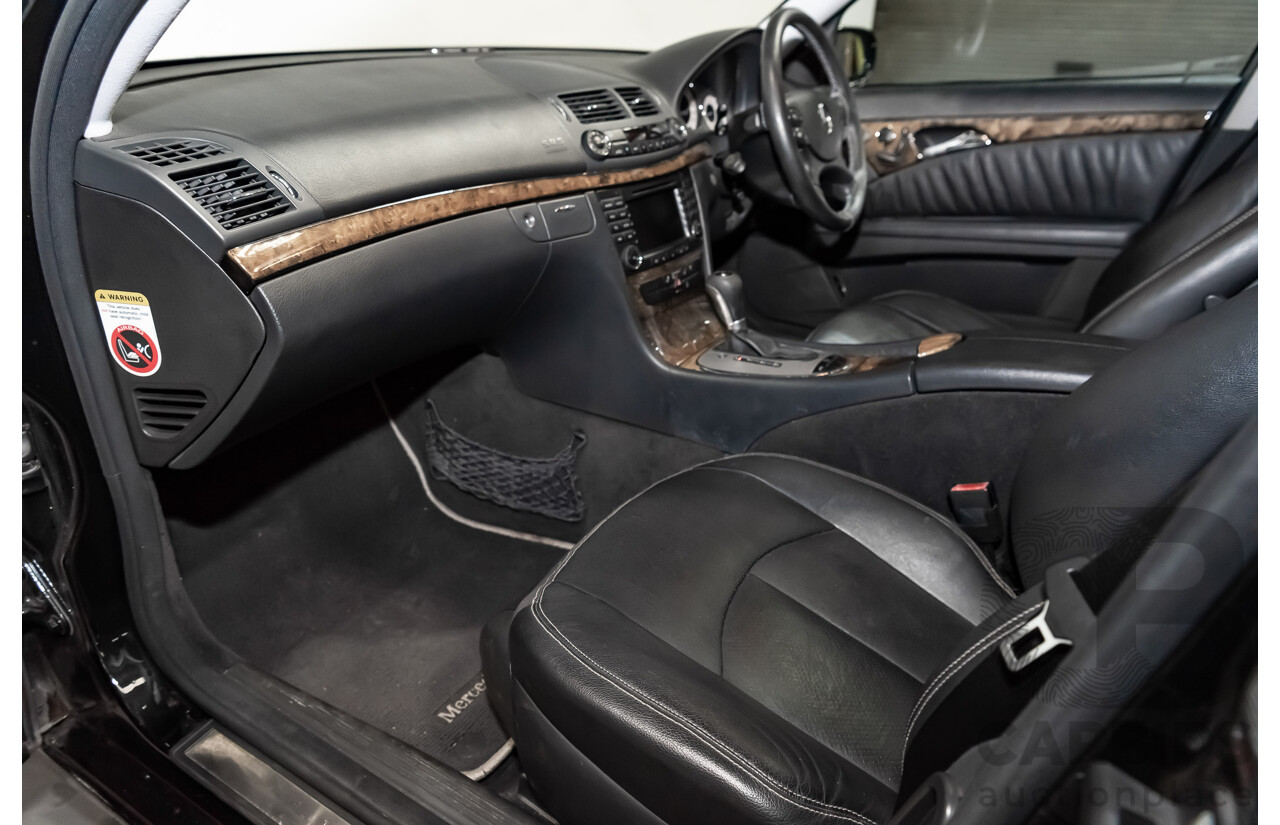 1/2006 Mercedes Benz E500 Avantgarde W211 MY06 UPGRADE 4d Sedan Black V8 5.0L