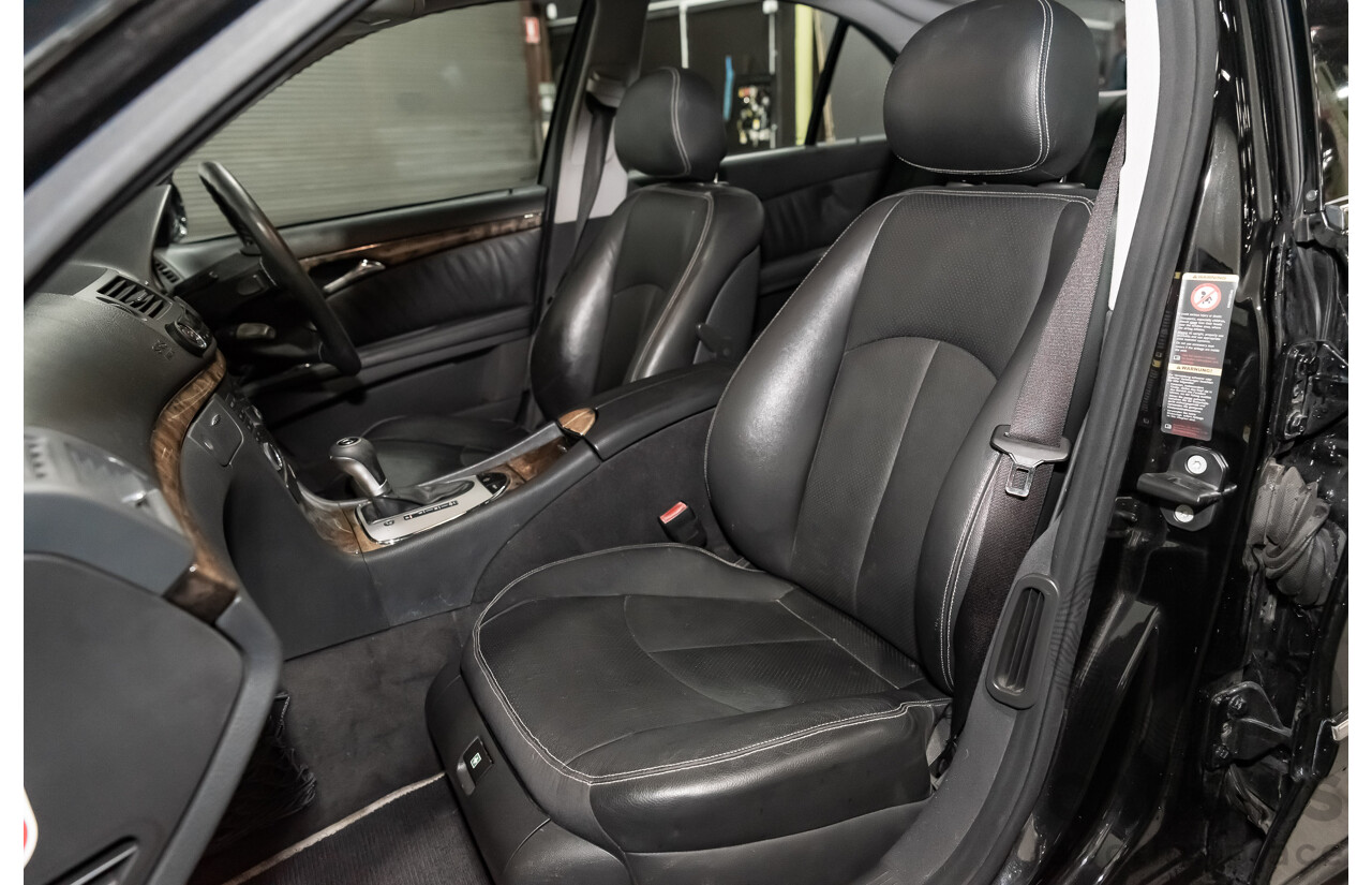 1/2006 Mercedes Benz E500 Avantgarde W211 MY06 UPGRADE 4d Sedan Black V8 5.0L