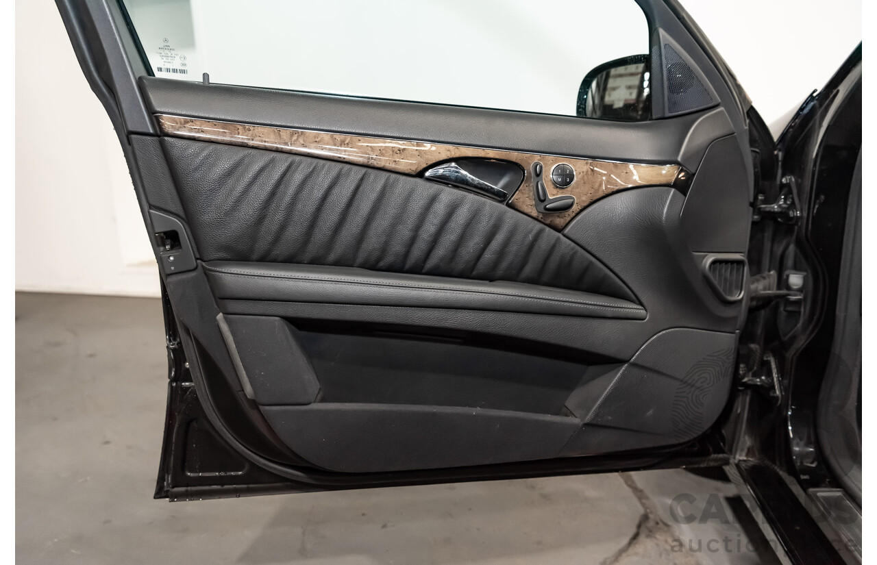 1/2006 Mercedes Benz E500 Avantgarde W211 MY06 UPGRADE 4d Sedan Black V8 5.0L