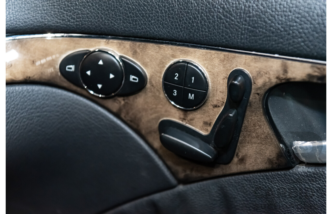 1/2006 Mercedes Benz E500 Avantgarde W211 MY06 UPGRADE 4d Sedan Black V8 5.0L