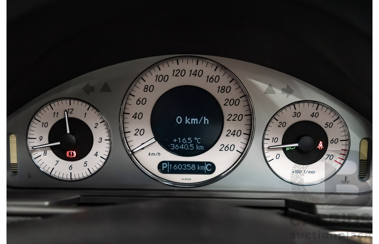 1/2006 Mercedes Benz E500 Avantgarde W211 MY06 UPGRADE 4d Sedan Black V8 5.0L