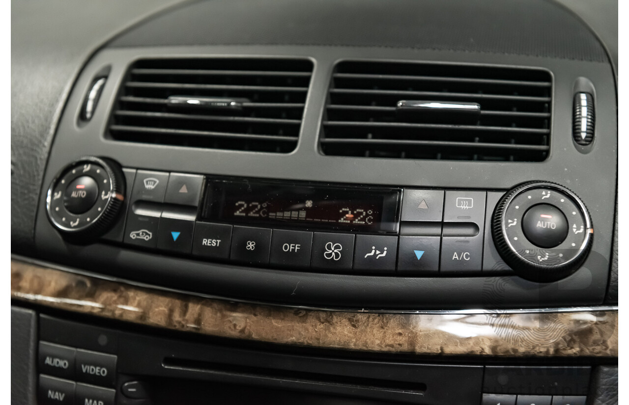 1/2006 Mercedes Benz E500 Avantgarde W211 MY06 UPGRADE 4d Sedan Black V8 5.0L