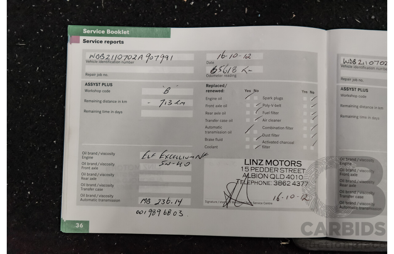 1/2006 Mercedes Benz E500 Avantgarde W211 MY06 UPGRADE 4d Sedan Black V8 5.0L