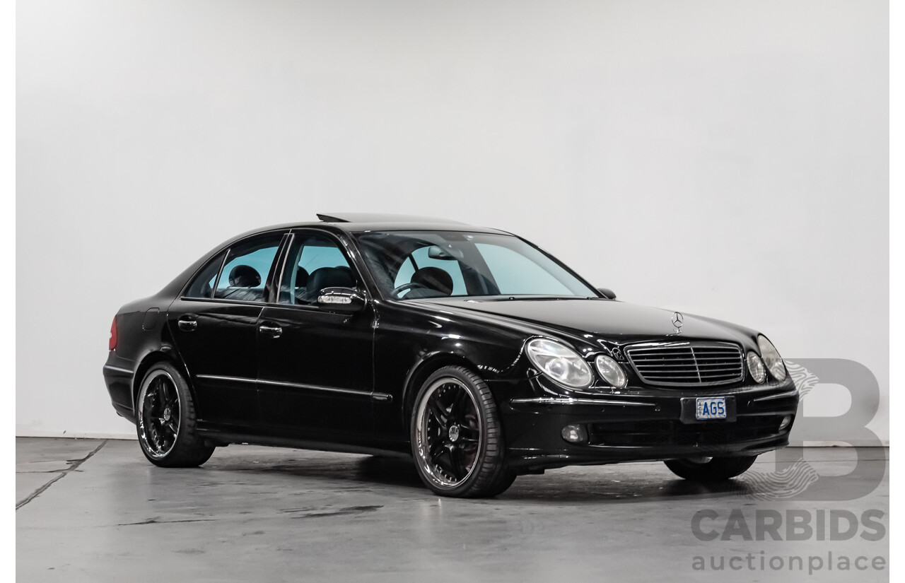 1/2006 Mercedes Benz E500 Avantgarde W211 MY06 UPGRADE 4d Sedan Black V8 5.0L