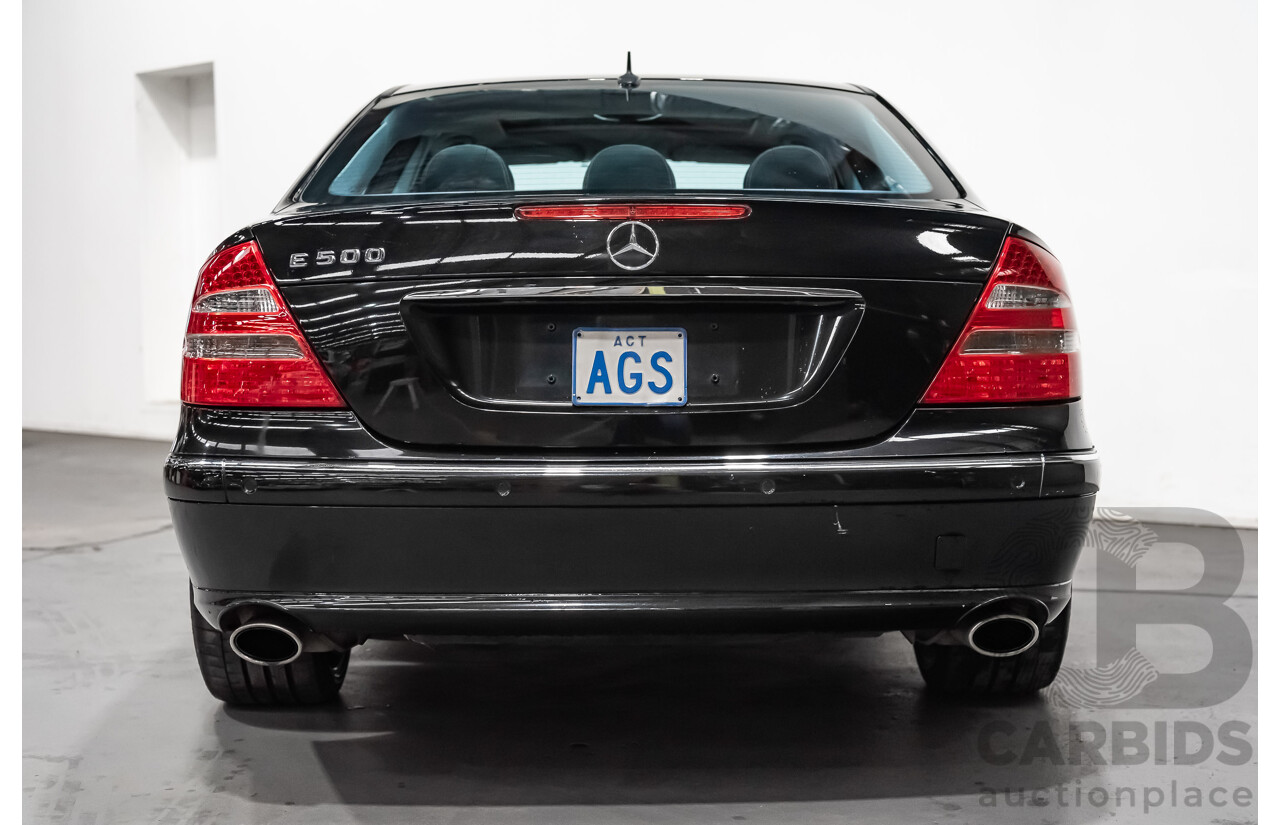1/2006 Mercedes Benz E500 Avantgarde W211 MY06 UPGRADE 4d Sedan Black V8 5.0L