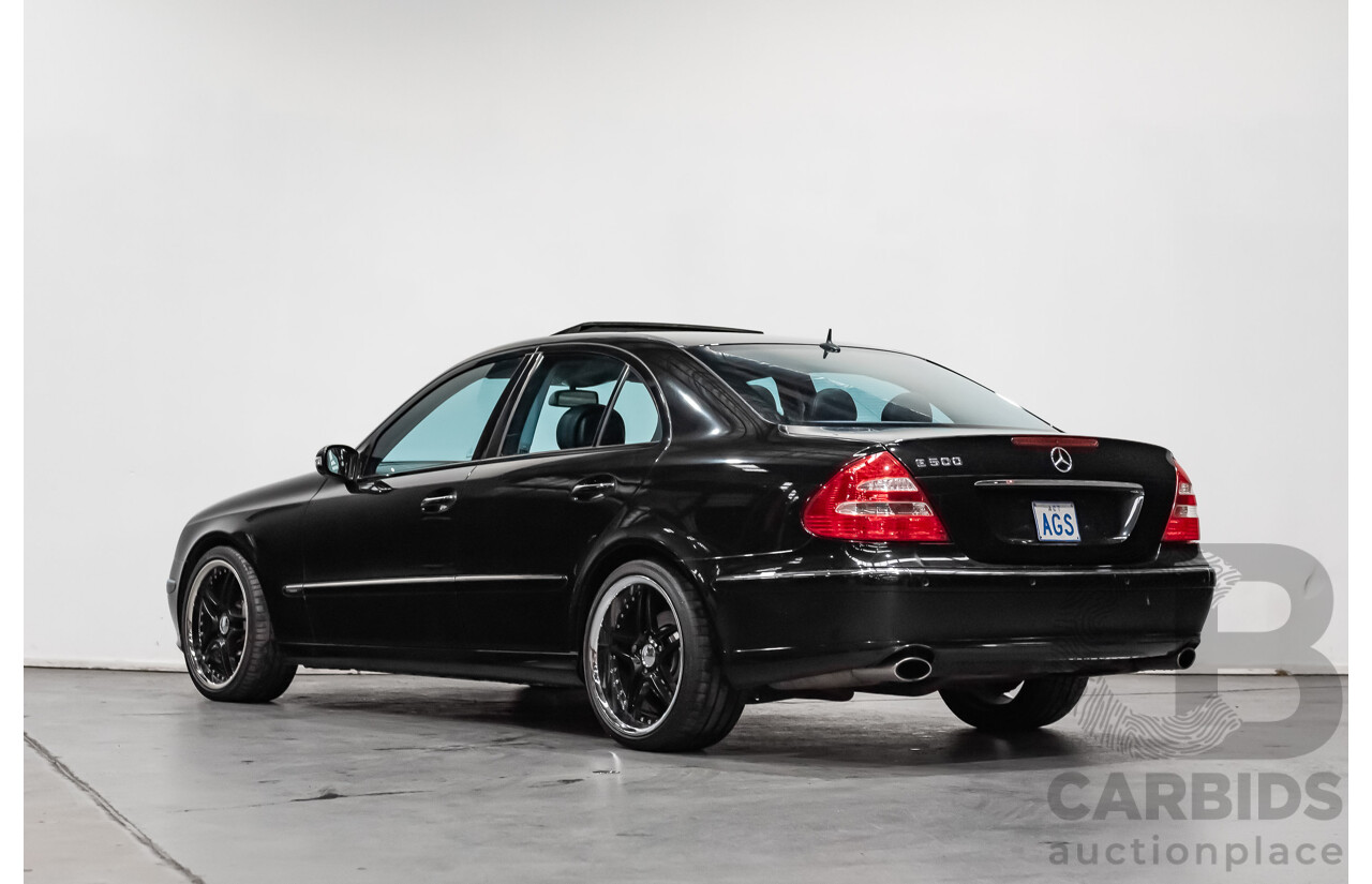 1/2006 Mercedes Benz E500 Avantgarde W211 MY06 UPGRADE 4d Sedan Black V8 5.0L