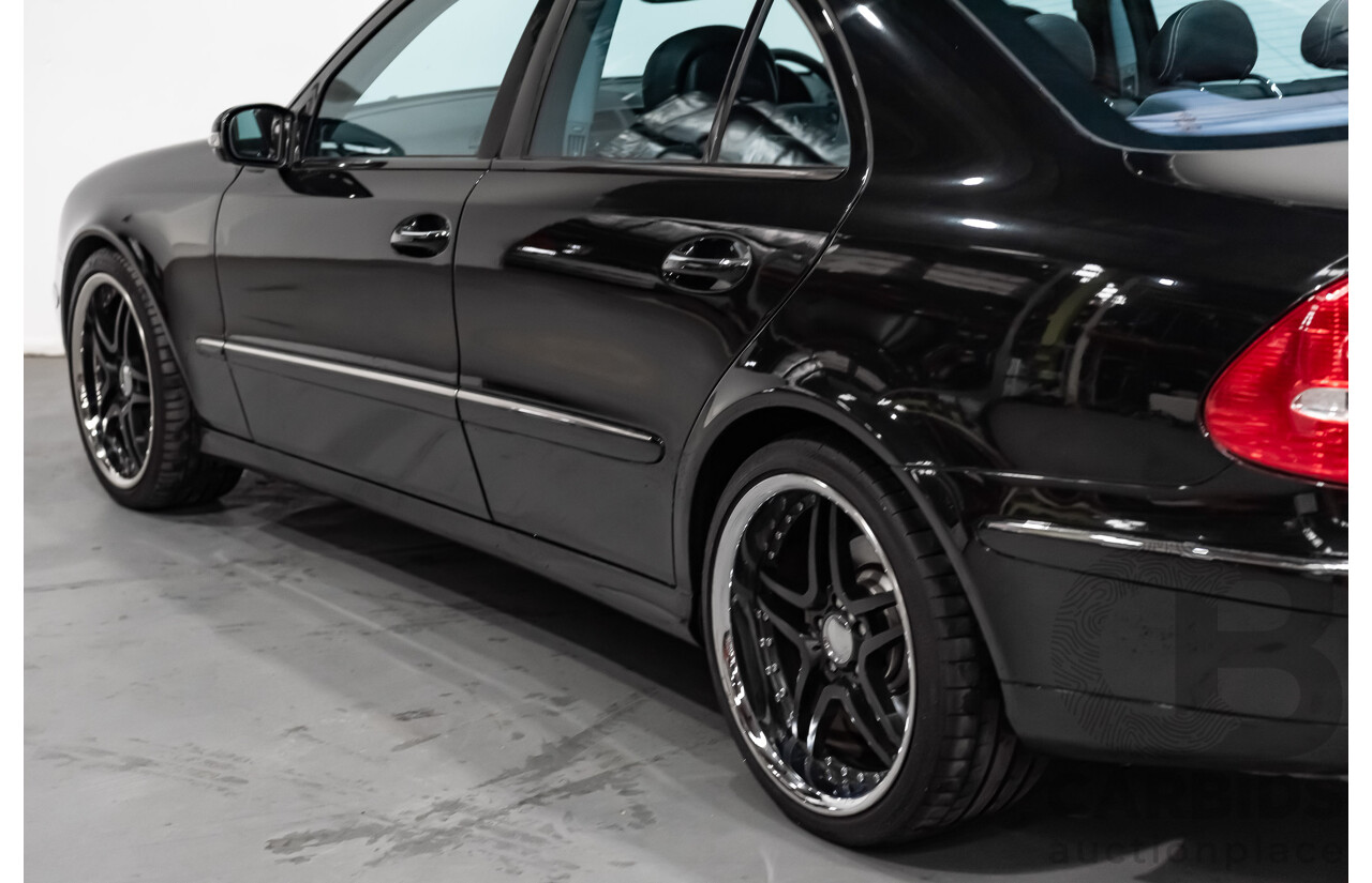 1/2006 Mercedes Benz E500 Avantgarde W211 MY06 UPGRADE 4d Sedan Black V8 5.0L