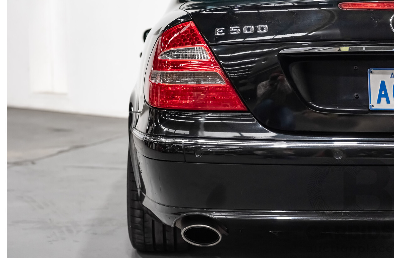 1/2006 Mercedes Benz E500 Avantgarde W211 MY06 UPGRADE 4d Sedan Black V8 5.0L