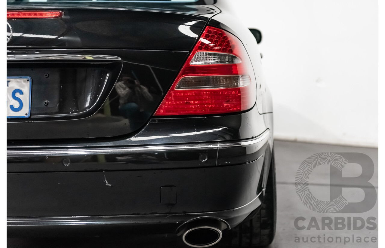 1/2006 Mercedes Benz E500 Avantgarde W211 MY06 UPGRADE 4d Sedan Black V8 5.0L