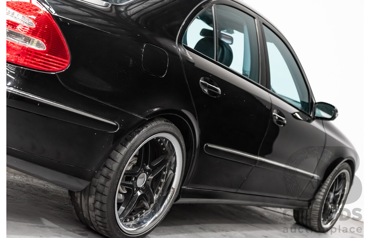 1/2006 Mercedes Benz E500 Avantgarde W211 MY06 UPGRADE 4d Sedan Black V8 5.0L
