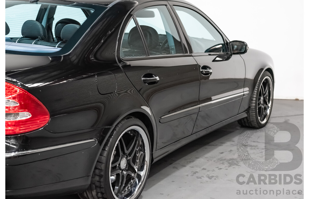 1/2006 Mercedes Benz E500 Avantgarde W211 MY06 UPGRADE 4d Sedan Black V8 5.0L