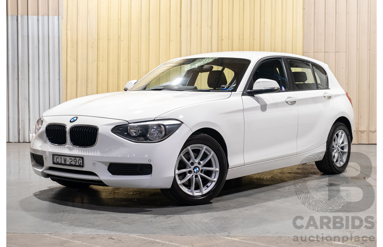 1/2012 BMW 116i F20 5d Hatchback White Turbo 1.6L