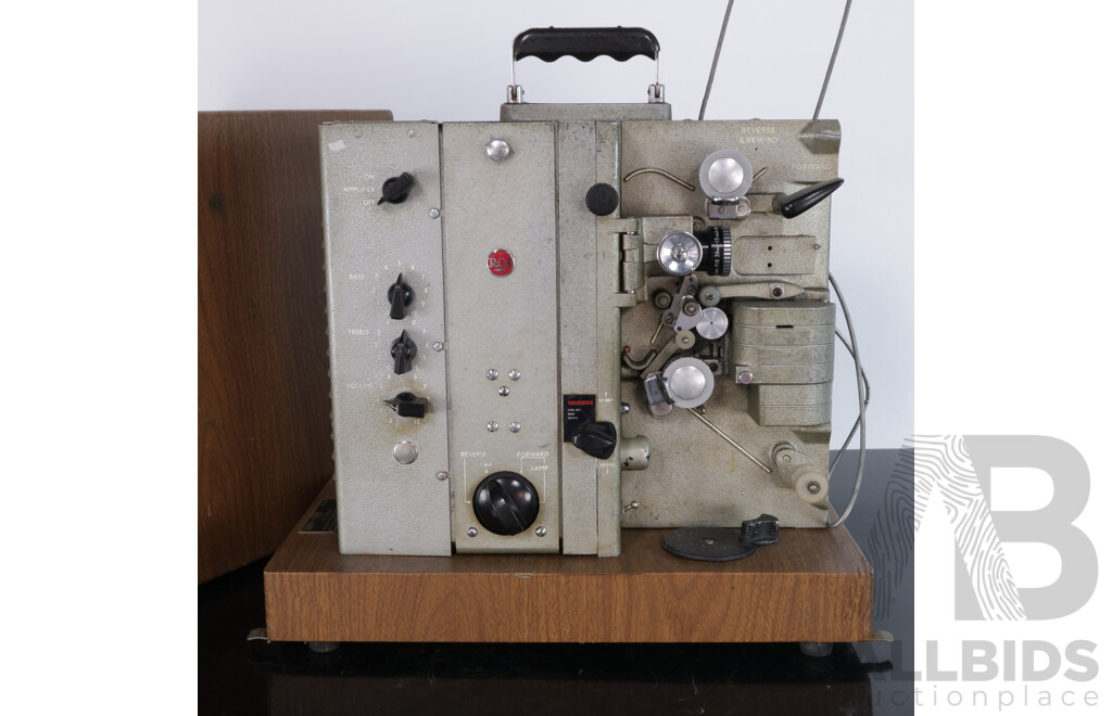 Vintage RCA Hollywood 16mm Projector in Brown Carry Case