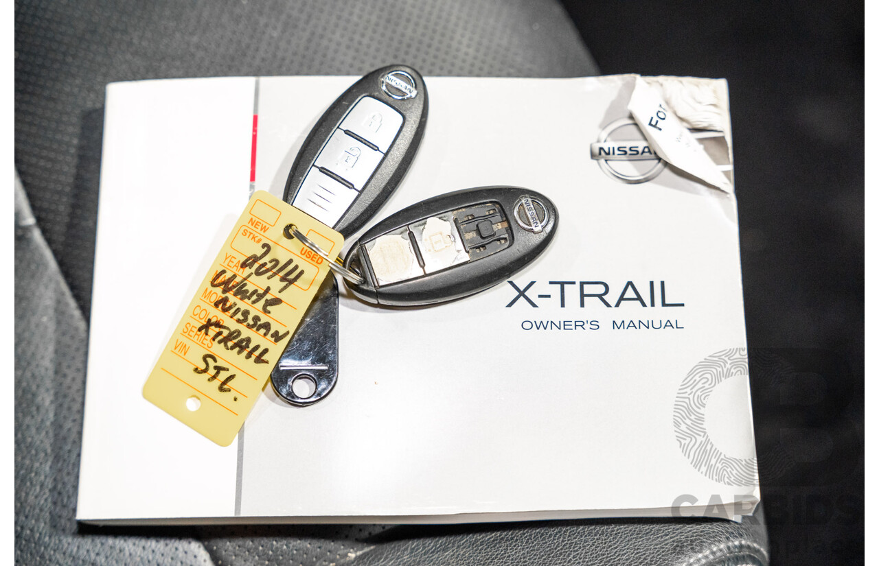 11/2014 Nissan X-Trail ST-L (fwd) T32 4d Wagon White 2.5L - 7 Seater