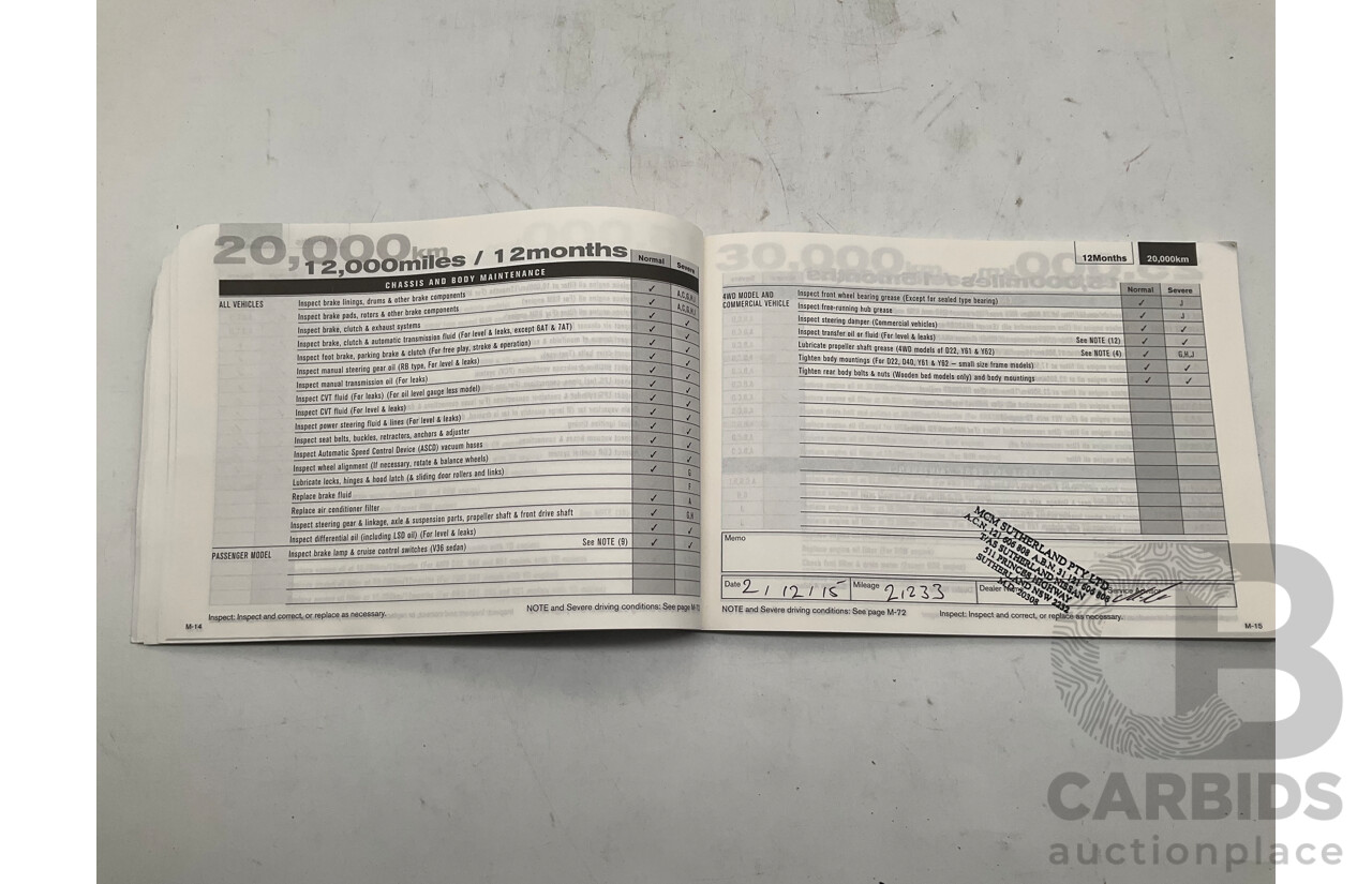 11/2014 Nissan X-Trail ST-L (fwd) T32 4d Wagon White 2.5L - 7 Seater