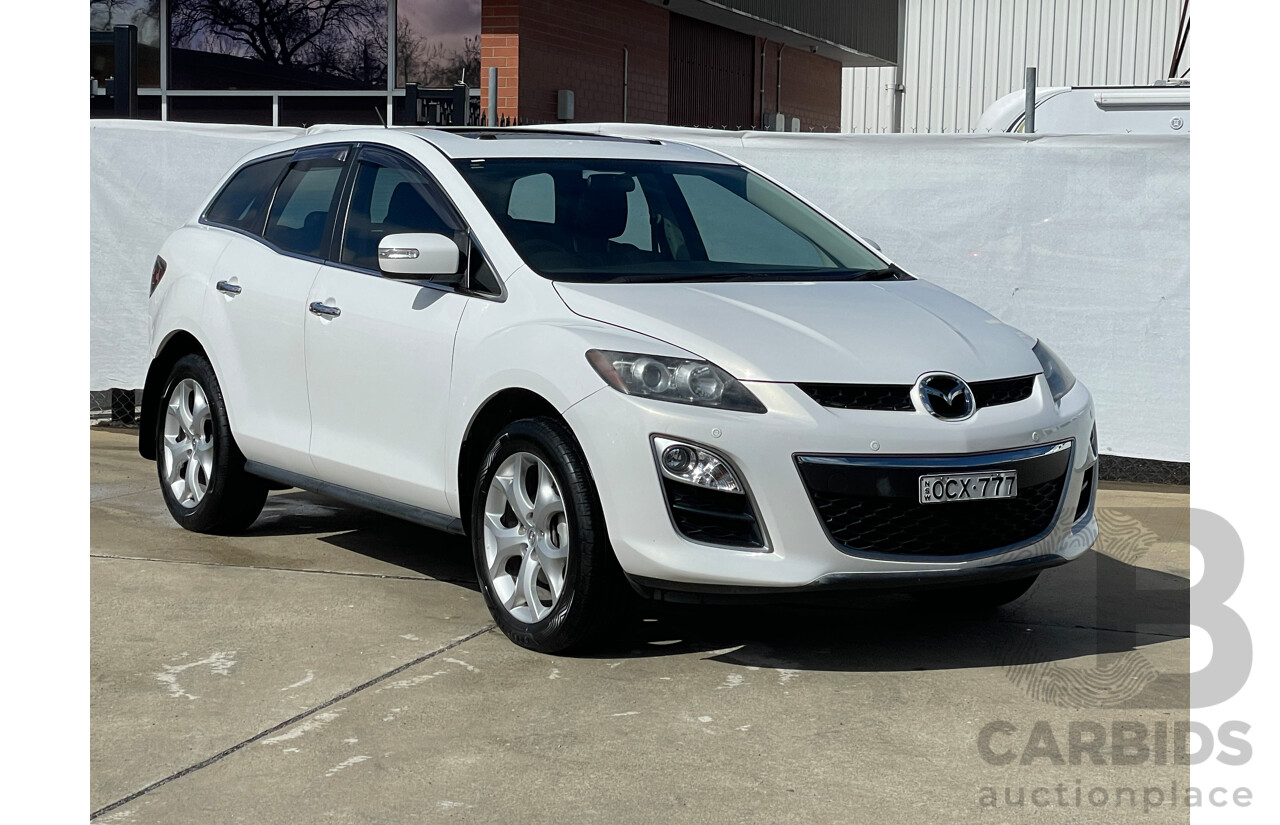8/2011 Mazda CX-7 Luxury Sports (4x4) ER MY10 4d Wagon White 2.3L