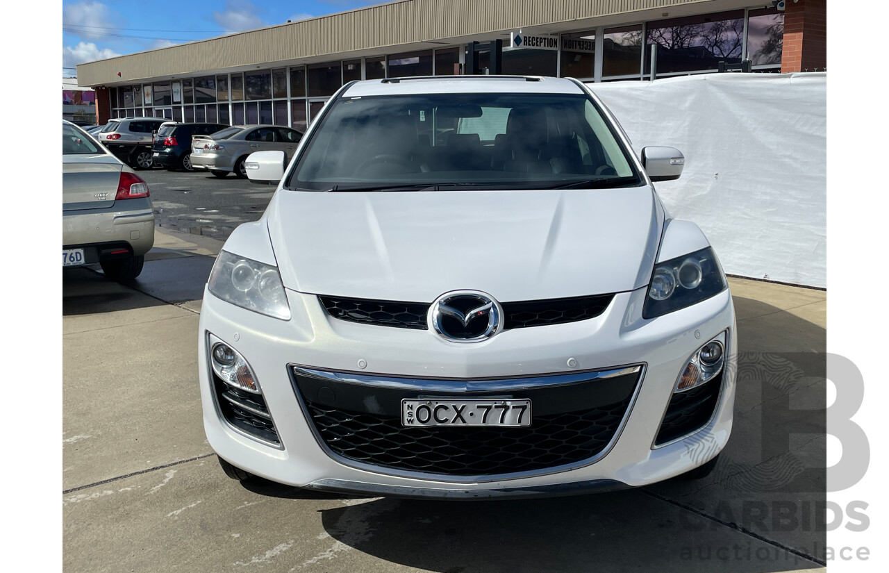 8/2011 Mazda CX-7 Luxury Sports (4x4) ER MY10 4d Wagon White 2.3L