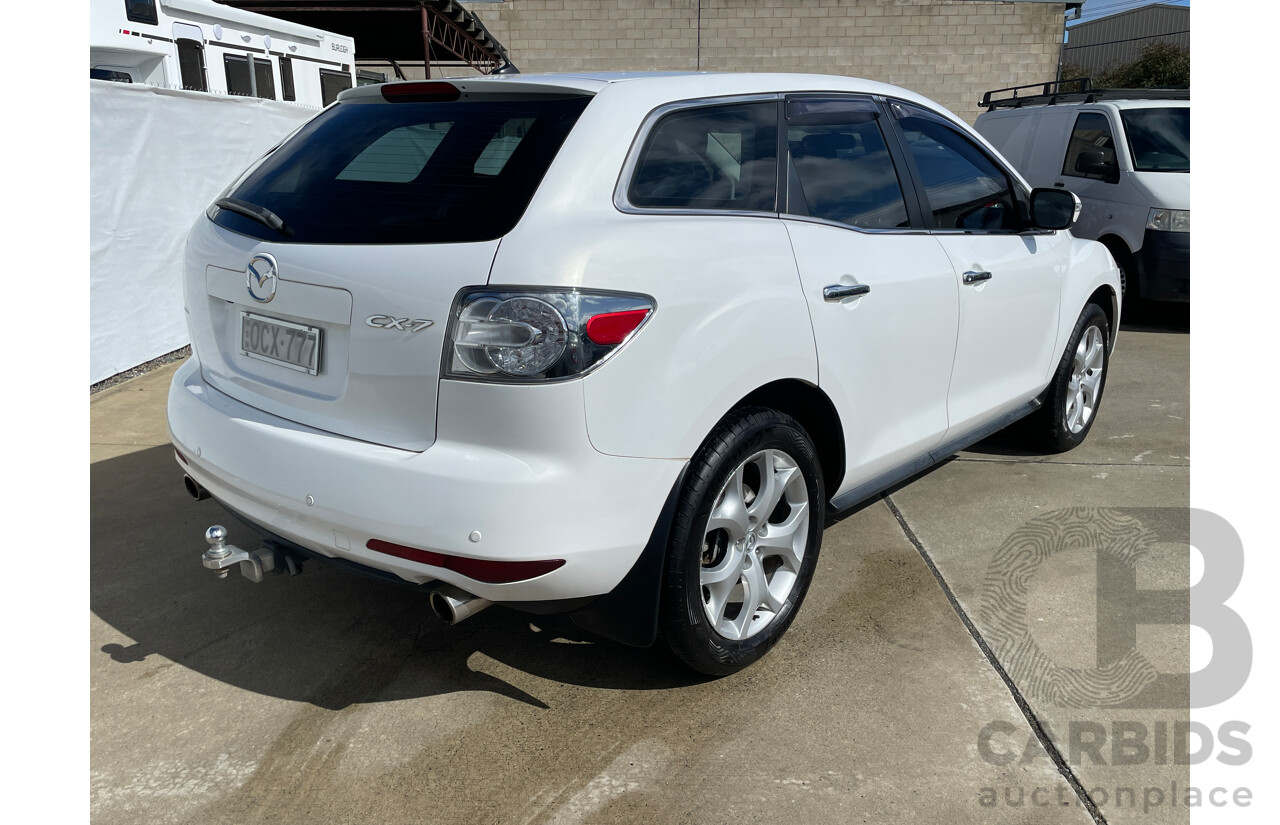 8/2011 Mazda CX-7 Luxury Sports (4x4) ER MY10 4d Wagon White 2.3L