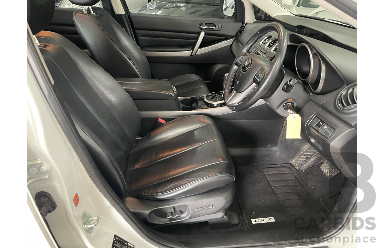 8/2011 Mazda CX-7 Luxury Sports (4x4) ER MY10 4d Wagon White 2.3L