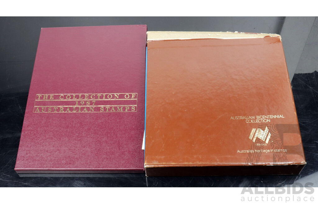 Collection of Two Australian Stamp Packs 1987 and 1988