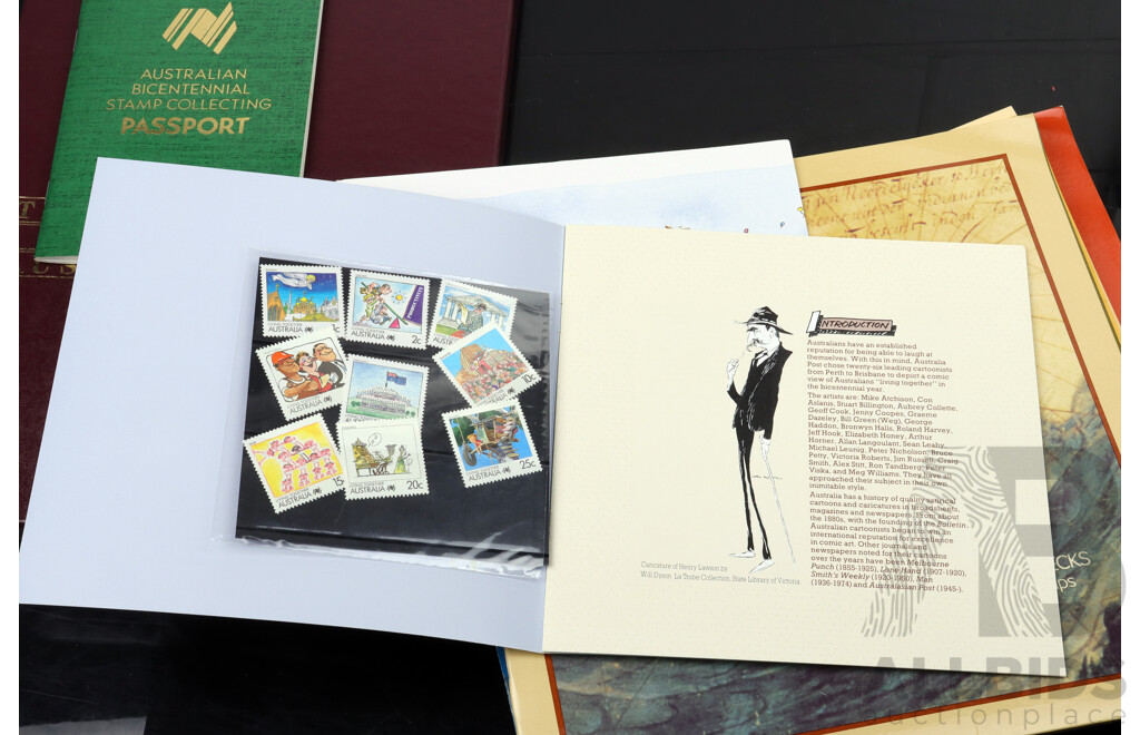 Collection of Two Australian Stamp Packs 1987 and 1988