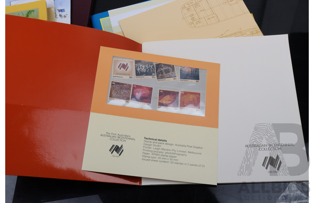 Collection of Two Australian Stamp Packs 1987 and 1988