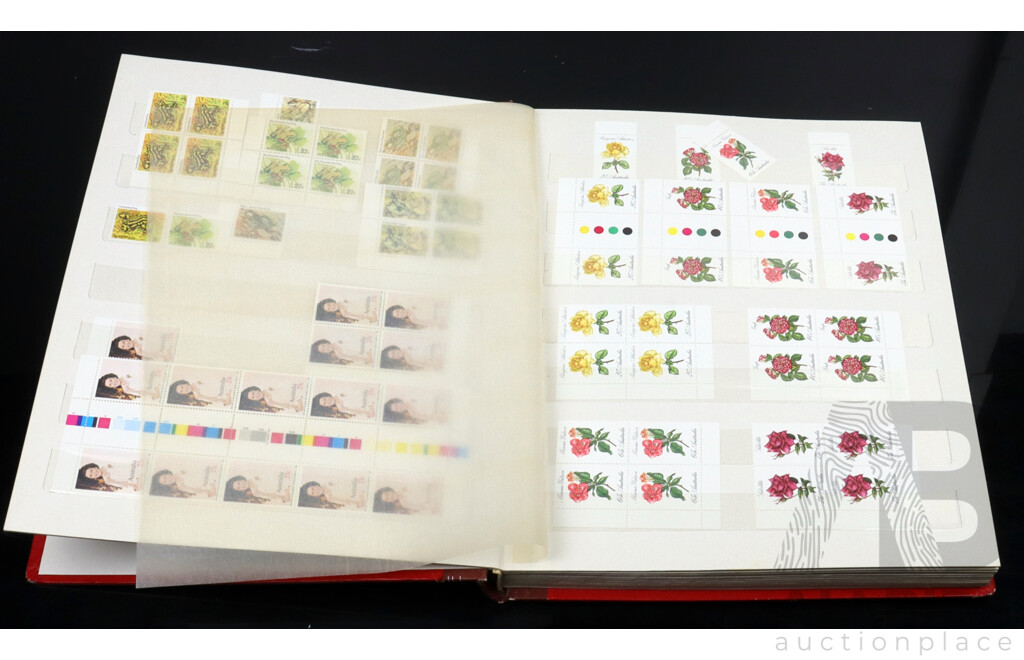 Australian Stamp Album, Blocks and Unhinged Years 1982, 1983, 1984