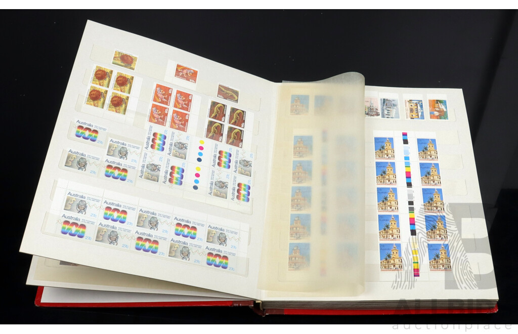 Australian Stamp Album, Blocks and Unhinged Years 1982, 1983, 1984