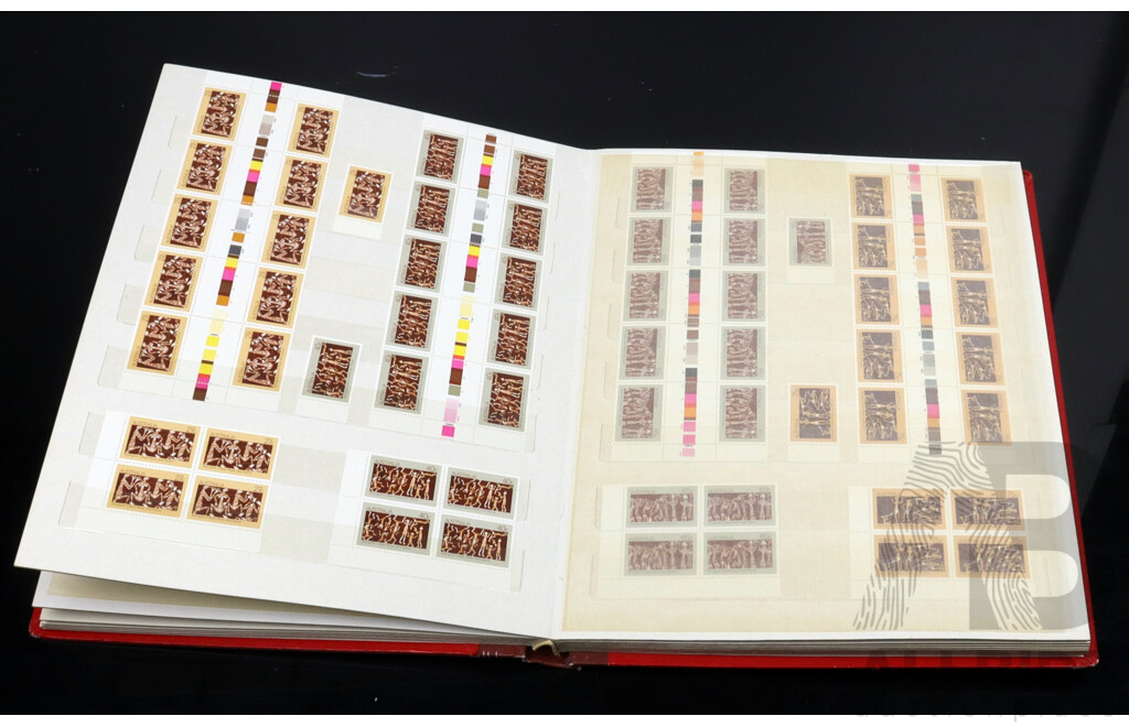 Australian Stamp Album, Blocks and Unhinged Years 1982, 1983, 1984