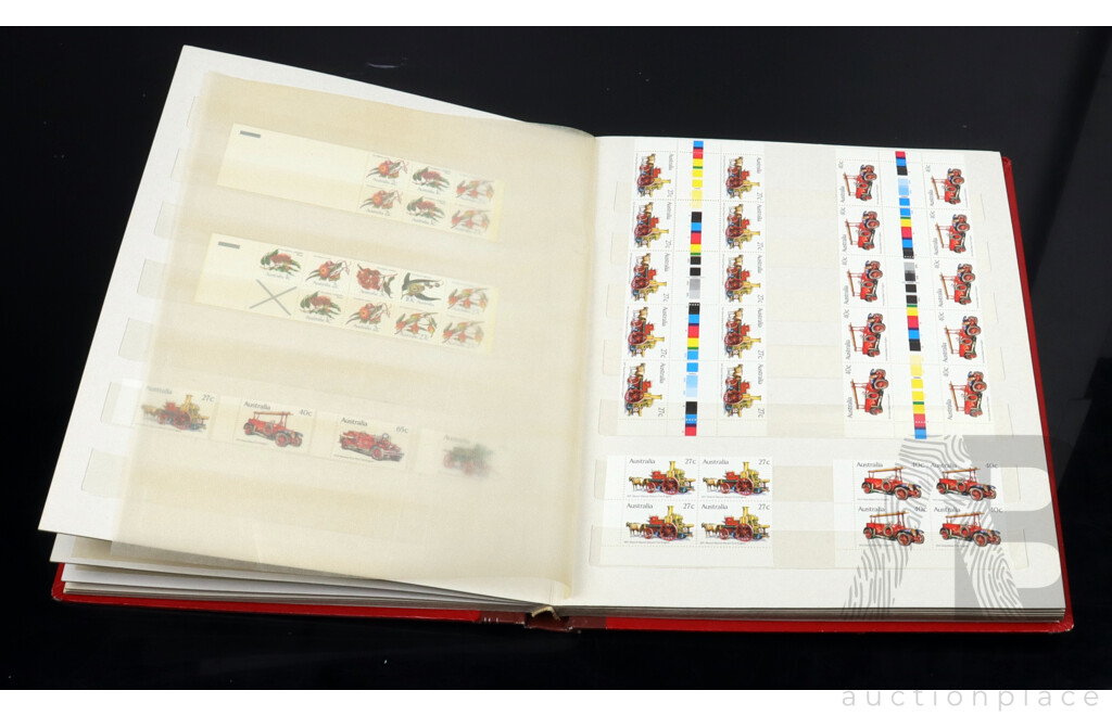 Australian Stamp Album, Blocks and Unhinged Years 1982, 1983, 1984