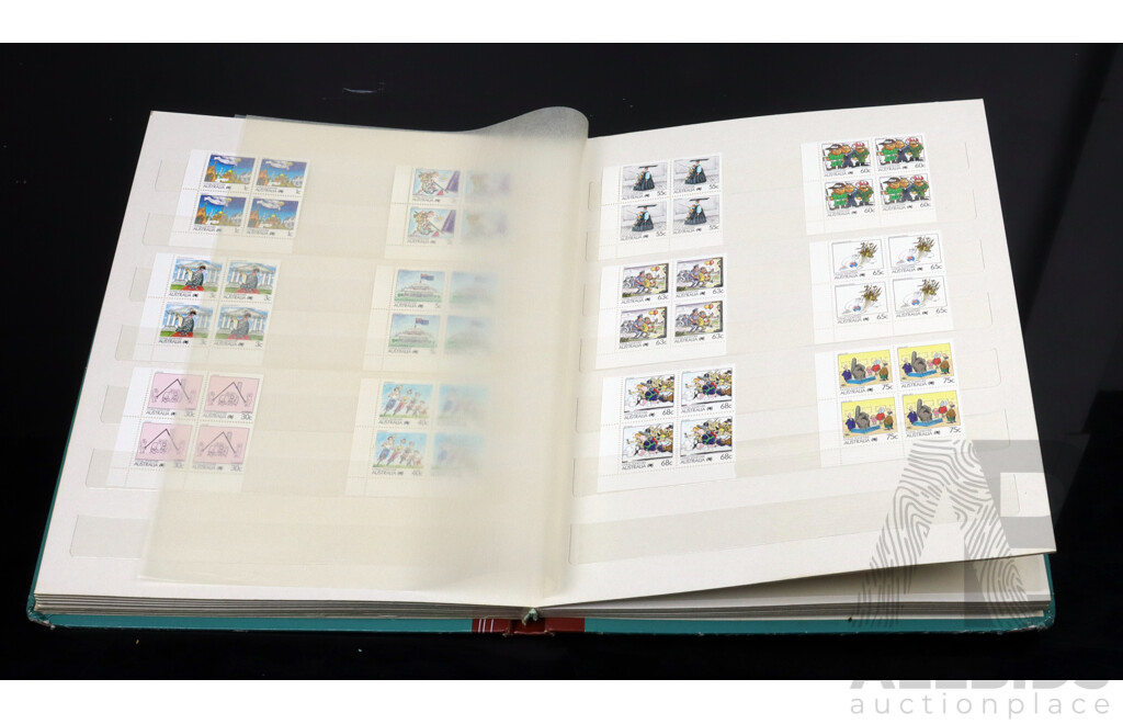 Australian Stamp Album, Blocks and Unhinged Years 1987 and 1988