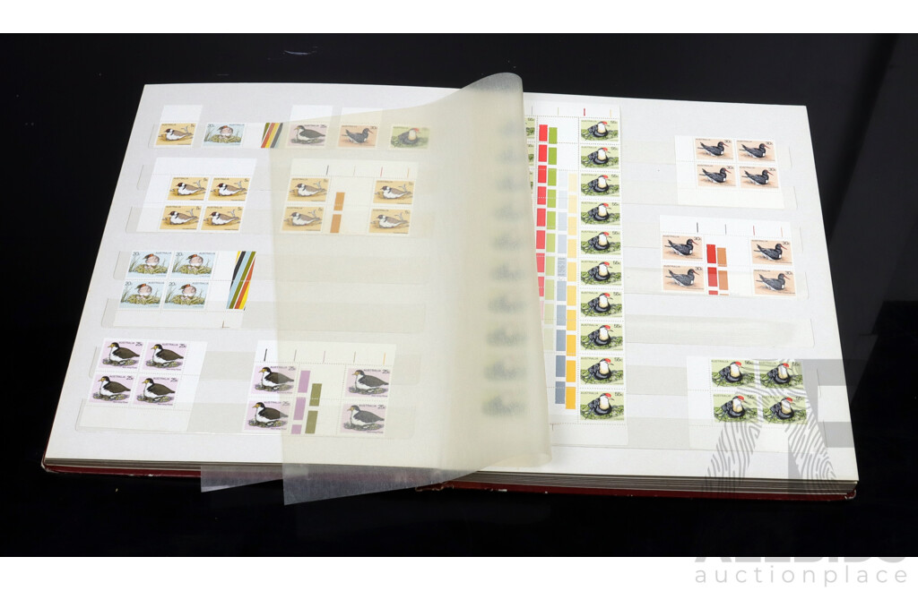 Australian Stamp Album, Blocks and Unhinged Years 1975, 1976, 1977, 1978, 1979
