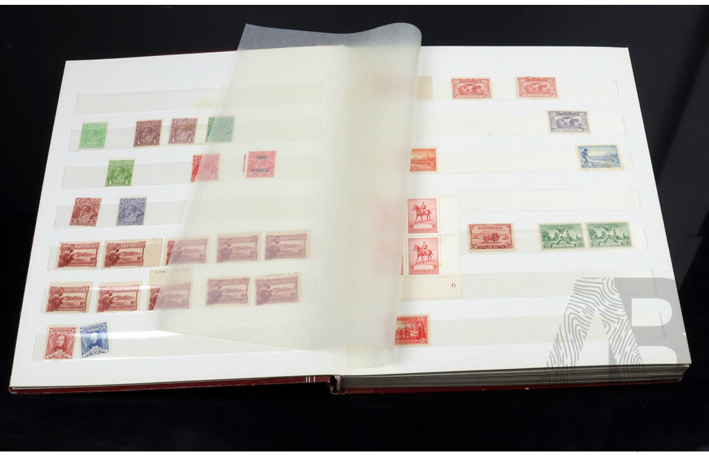 Australian Stamp Album, Sheets, Blocks and Unhinged 1960's and 1970's