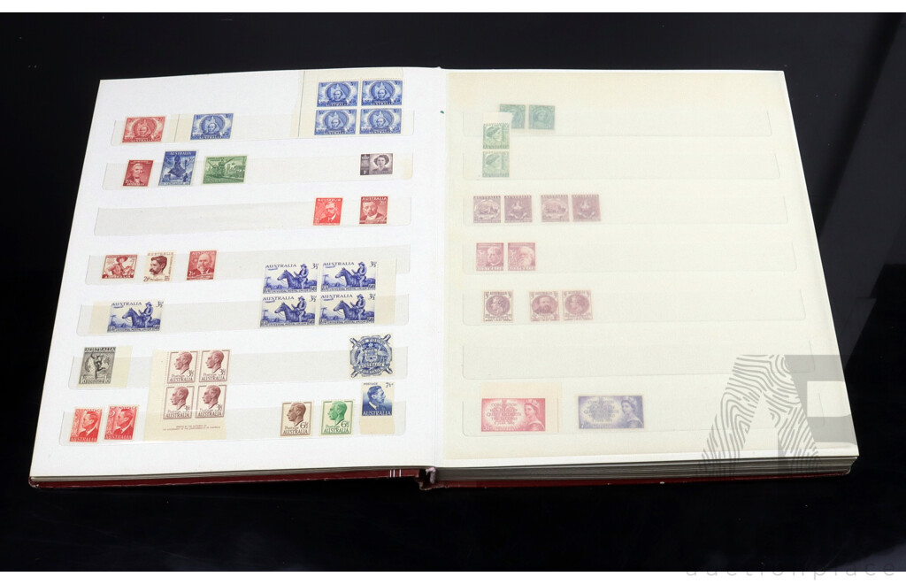 Australian Stamp Album, Sheets, Blocks and Unhinged 1960's and 1970's