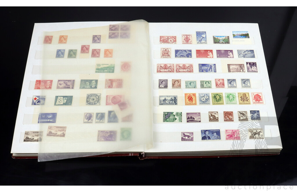 Australian Stamp Album, Sheets, Blocks and Unhinged 1960's and 1970's