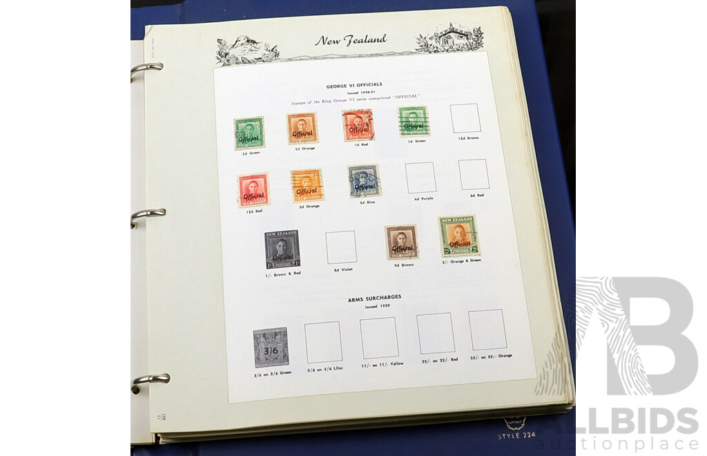 Collection of International Cancelled Stamp Albums From Singapore, United Kingdom, Netherlands and Many More