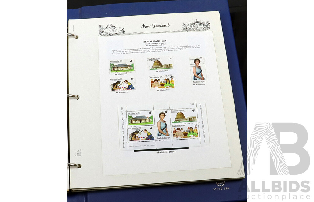 Collection of International Cancelled Stamp Albums From Singapore, United Kingdom, Netherlands and Many More