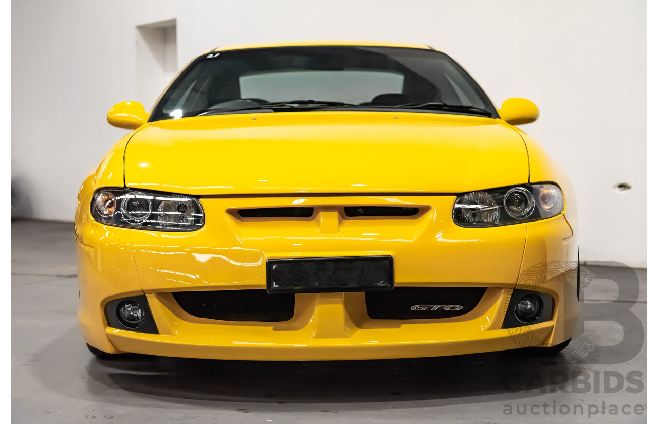 6/2003 Holden HSV Coupe GTO V2 2d Coupe Yellow Devil V8 5.7L