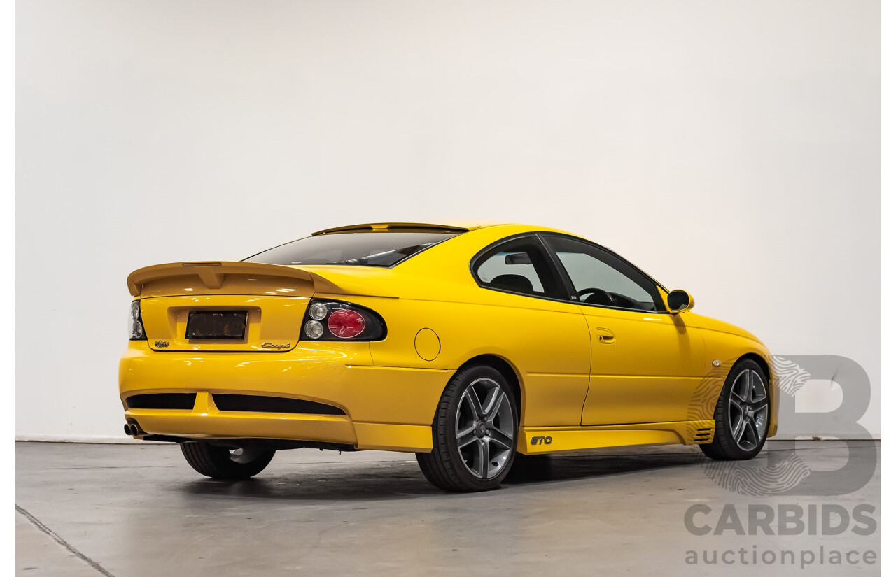 6/2003 Holden HSV Coupe GTO V2 2d Coupe Yellow Devil V8 5.7L