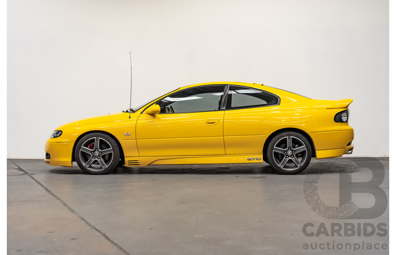 6/2003 Holden HSV Coupe GTO V2 2d Coupe Yellow Devil V8 5.7L