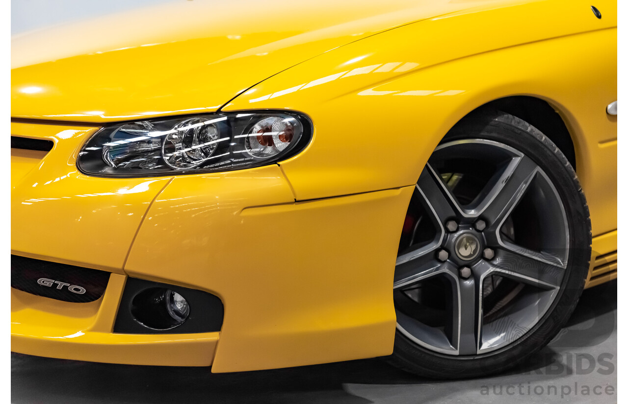 6/2003 Holden HSV Coupe GTO V2 2d Coupe Yellow Devil V8 5.7L