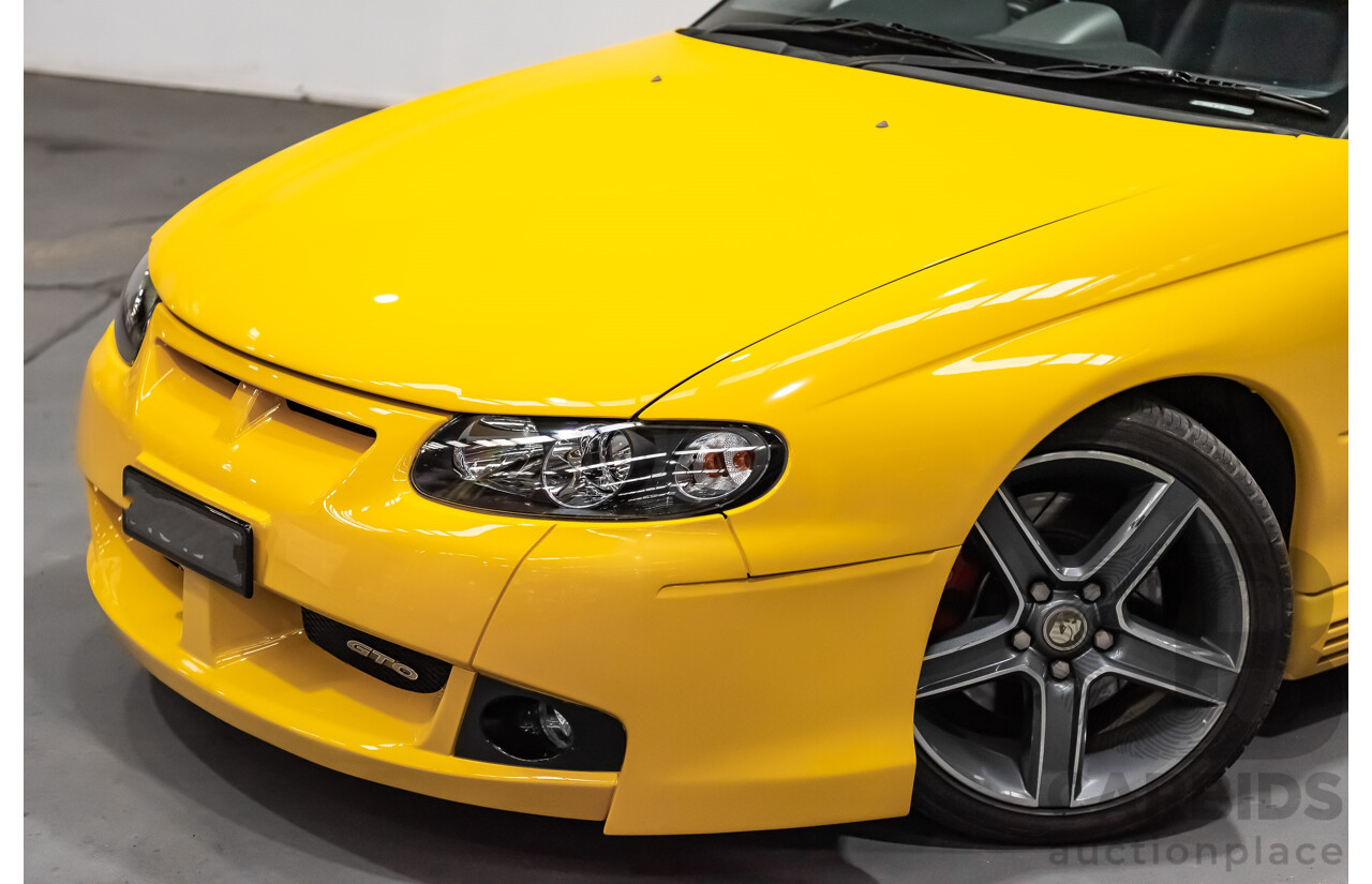 6/2003 Holden HSV Coupe GTO V2 2d Coupe Yellow Devil V8 5.7L