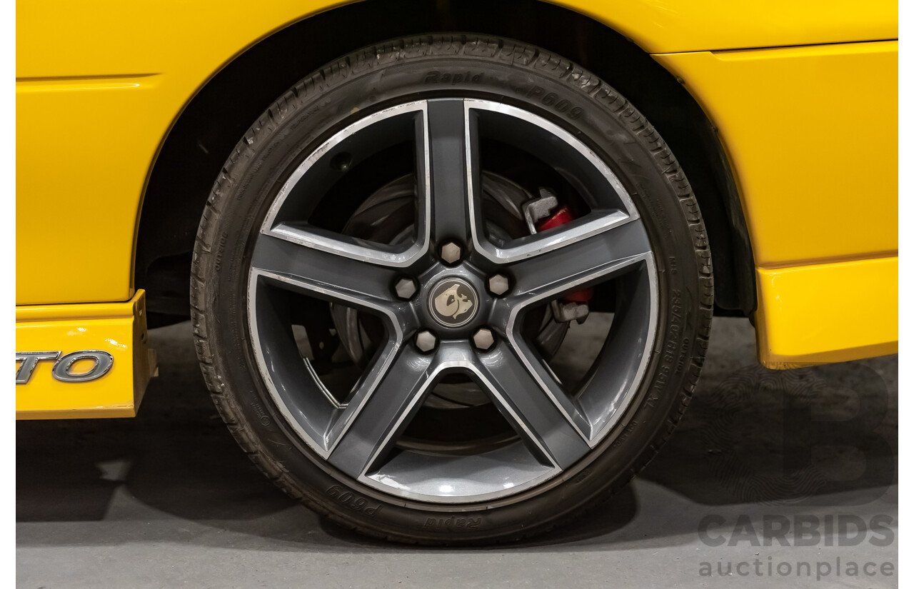 6/2003 Holden HSV Coupe GTO V2 2d Coupe Yellow Devil V8 5.7L